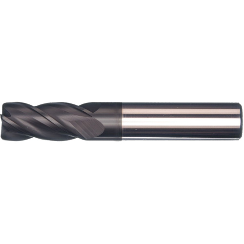 Unequal Helix End Mill, 1/2" Dia., 3" L, 4 Flutes, 1/2" Shank, Carbide Air Extreme Inc.
