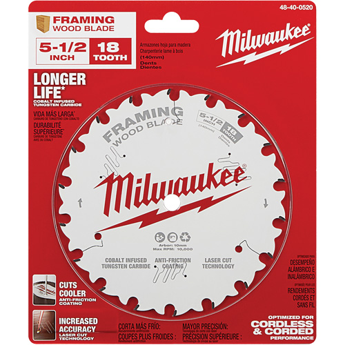 Framing Circular Saw Blade, 5-1/2", 18 Teeth, Wood Use Air Extreme Inc.