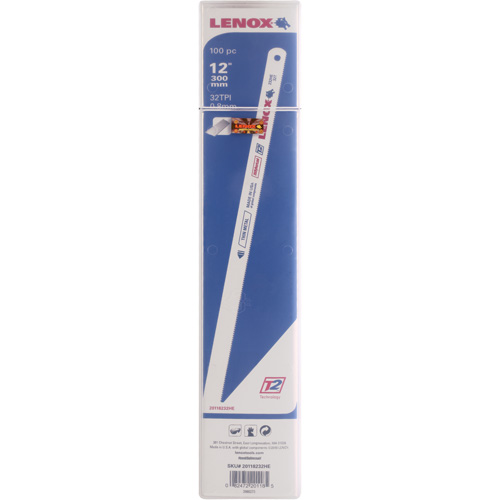Hacksaw Blades, Bi-Metal, 12" L, 32 TPI Air Extreme Inc.