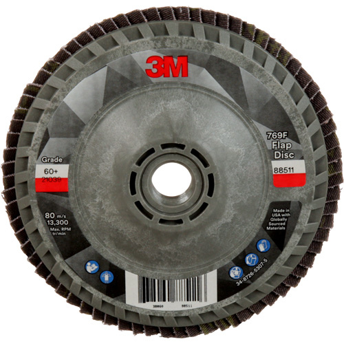 Disque &agrave; lamelles &agrave; changement rapide 769F, 4-1/2" x 5/8"-11, Type 27, Grain 60+, C&eacute;ramique Air Extreme Inc.