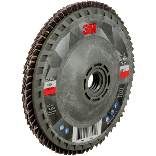 Disque &agrave; lamelles &agrave; changement rapide 769F, 4-1/2" x 5/8"-11, Type 27, Grain 60+, C&eacute;ramique Air Extreme Inc.