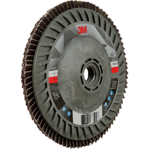 Disque &agrave; lamelles &agrave; changement rapide 769F, 5" x 5/8"-11, Type 27, Grain 60+, C&eacute;ramique Air Extreme Inc.