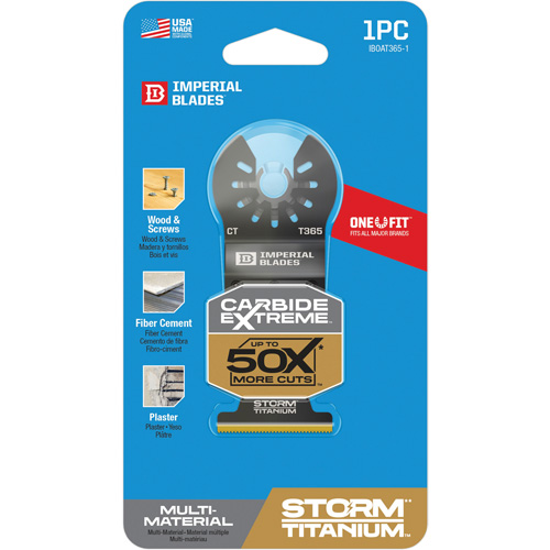 Lame en titane pour mat&eacute;riaux multiples Carbide Extreme Storm One Fit Air Extreme Inc.
