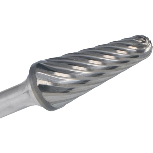 CLE-LINE 1852 Double Cut Included-Angle Burr, SL-3L6, 3/8" Dia., 1/4" Shank, 1-1/16" Depth of Cut Air Extreme Inc.