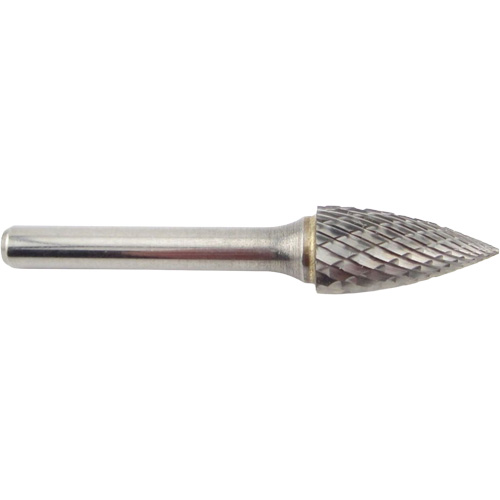Fraise en carbure conique &agrave; coupe agressive &agrave; bout pointu, SG-5, 1/2" dia., 1/4" Tige, 1" Prof. de la coupe Air Extreme Inc.