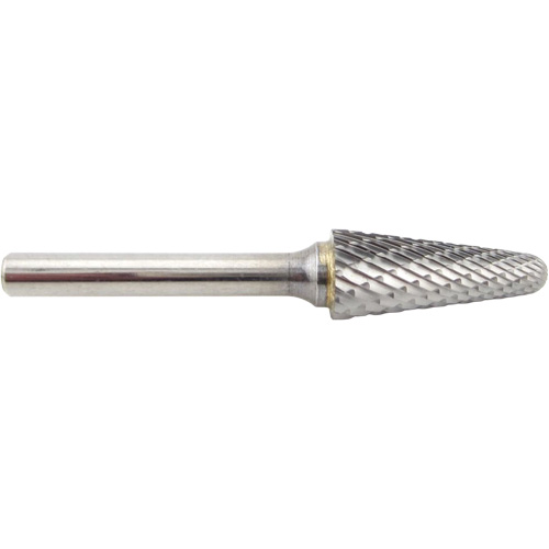 Taper Shape Carbide Shipyard Bur, SL-5, 5/8" Dia., 1/4" Shank, 1-3/16" Depth of Cut Air Extreme Inc.