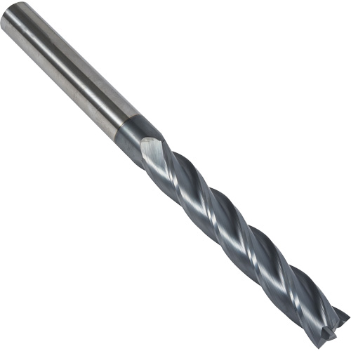 Fraise en bout carr&eacute;e extra longue 30° S237, 1/4" dia., 4" lo, 4 cannelures, 1/4" tige, Carbure Air Extreme Inc.