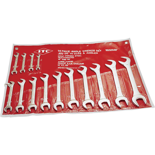 IACW-14 60° & 15° Angle Wrench Set, Open-Ended, 14 Pieces, Imperial Air Extreme Inc.