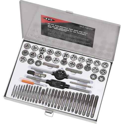 ITD-60C SAE/Metric Alloy Tap & Die Set, 60 Pieces Air Extreme Inc.