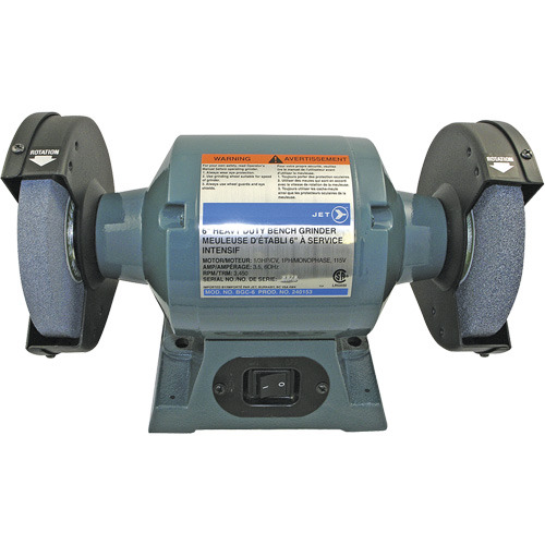 BGC-6 Heavy-Duty Bench Grinder, 6" Wheel Diameter, 1/3 HP Air Extreme Inc.