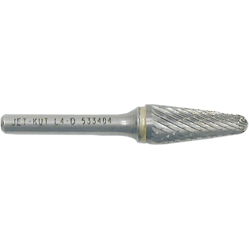 Fraise conique avec extr&eacute;mit&eacute; en rayon L4-D JET-KUT, 1/4" dia., 1/4" Tige, 1-1/8" Prof. de la coupe Air Extreme Inc.