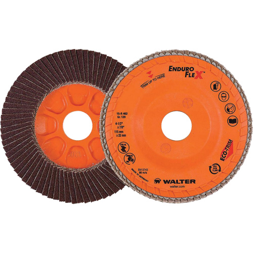 Disque &agrave; lamelles Enduro-Flex, 4-1/2" x 7/8", Type 27, Grain 120, Alumine de zirconium Air Extreme Inc.