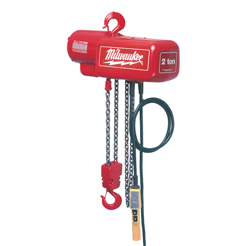 Electric Chain Hoist, 10' Lift, 1000 lbs. (0.5 tons) Capacity, 16 FPM Air Extreme Inc.