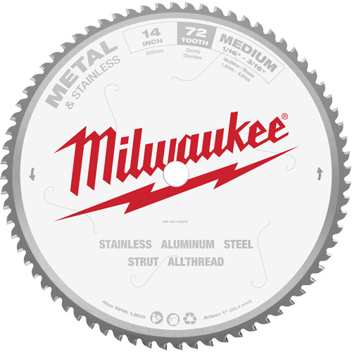 Endurance&reg; Circular Saw Blade, 14", 72 Teeth, Metal Use Air Extreme Inc.