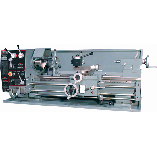 Gearhead Metal Lathe with Taper Attachment & Stand, 65" L x 28" W x 28" H Air Extreme Inc.