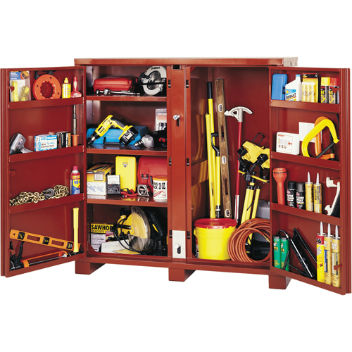 Armoire &agrave; tablettes Jobsite, Acier, 47,5 pi³, Rouge Air Extreme Inc.