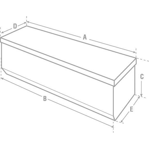 Heavy-Duty Truck Chest, 20-1/4" x 58-1/2" x 19", Steel, Beige/Black/Blue/Brown/Green/Grey/Orange/Red/Silver/Tan/Yellow Air Extreme Inc.