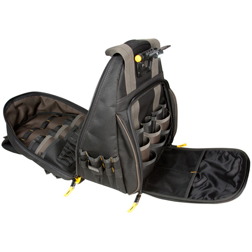 Techgear 53-Pocket Tool Backpack, 16" L x 13-1/4" W, Black, Polyester Air Extreme Inc.