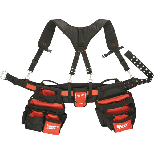 Contractor Work Belt With  Suspension Rig, Nylon, Black Air Extreme Inc.