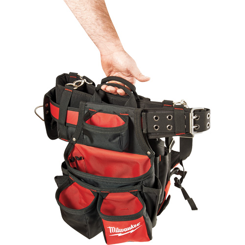 Contractor Work Belt With  Suspension Rig, Nylon, Black Air Extreme Inc.