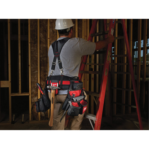 Contractor Work Belt With  Suspension Rig, Nylon, Black Air Extreme Inc.
