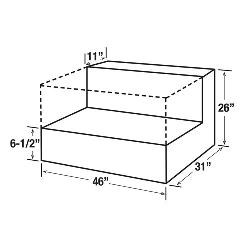 Steel Fuel Transfer Tank, Steel, 85 gal. Capacity, White Air Extreme Inc.