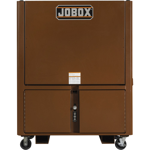 Coffre de chantier et surface de travail sur le terrain, 33" la x 63" p x 80" h, Acier, Rouge Air Extreme Inc.