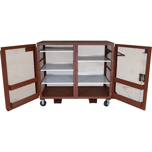 Armoire mobile en treillis, Acier, 49 pi³, Rouge Air Extreme Inc.