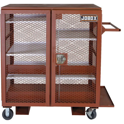Mobile Mesh Cabinet, Steel, 37 Cubic Feet, Red Air Extreme Inc.