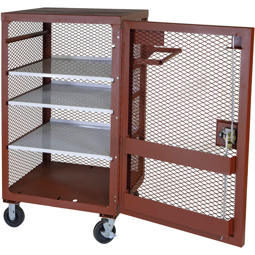 Armoire mobile en treillis, Acier, 22 pi³, Rouge Air Extreme Inc.