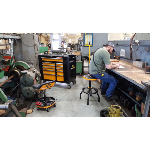 Chariot &agrave; outils &eacute;lectrique, 11 tiroirs, 42-1/2" la x 24-7/16" p x 41" h, Noir/Orange Air Extreme Inc.