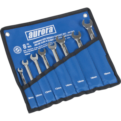 Fixed Head Wrench Set, Combination, 8 Pieces, Metric Air Extreme Inc.