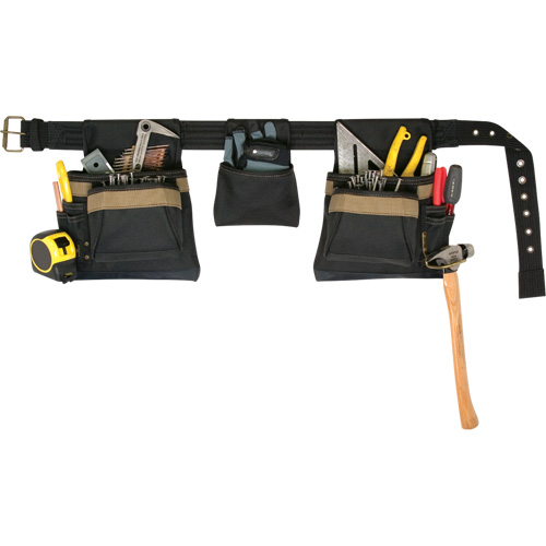Deluxe Tool Belt Combo, Polyester, Black Air Extreme Inc.