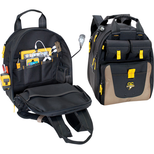 E-Charge Back Pack, 15" L x 10-1/2" W, Black, Polyester Air Extreme Inc.