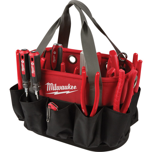Sac ovale utilitaire, Nylon balistique, 24 pochettes, Noir/Rouge Air Extreme Inc.