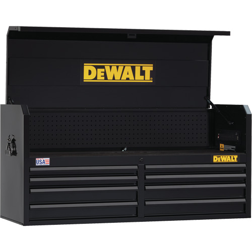 Tool Chest, 51-1/2" W, 8 Drawers, Black Air Extreme Inc.