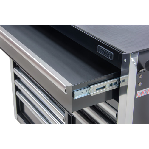 Industrial Tool Cart, 11 Drawers, 41" W x 18-3/4" D x 39-1/3" H, Black Air Extreme Inc.