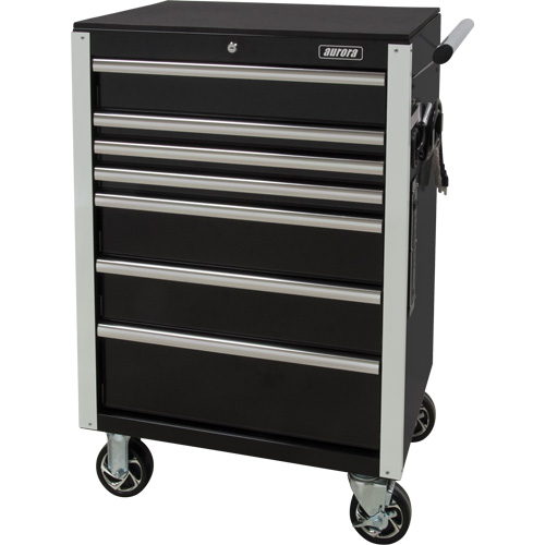 Heavy-Duty Tool Cart, 7 Drawers, 28" W x 22" D x 42-3/8" H, Black Air Extreme Inc.