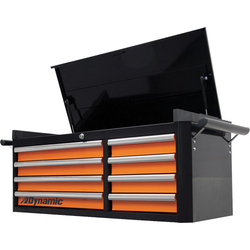 Coffre sup&eacute;rieur, 42" la, 8 tiroirs, Noir/Orange Air Extreme Inc.