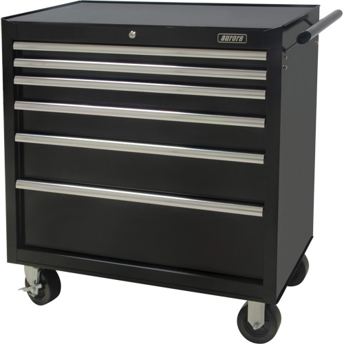 Chariot &agrave; outils industriel, 6 tiroirs, 39" la x 20-4/5" p x 38-1/2" h, Noir Air Extreme Inc.