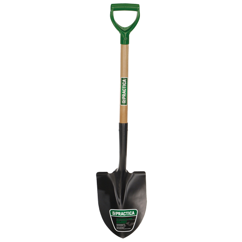 Round-Point Shovel, Tempered Steel Blade, Wood, D-Grip Handle Air Extreme Inc.
