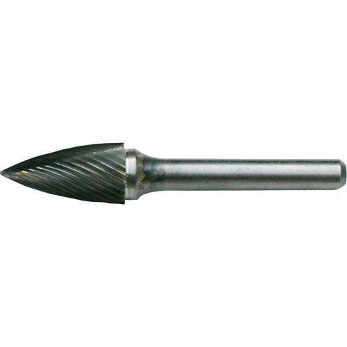Solid Carbide Burrs - Tree Shape Pointed End, SG-41, 1/8" Dia., 1/8" Shank, 1/4" Depth of Cut Air Extreme Inc.
