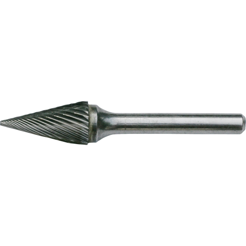Fraises au carbure solide - Forme conique pointue CLEVELAND, , 1/8" dia., 1/8" Tige, 7/16" Prof. de la coupe Air Extreme Inc.