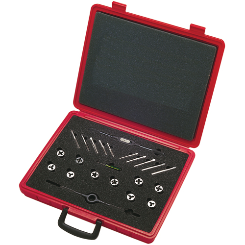 Tap & Die Sets with Production Hand Taps and Carbon Steel Round Adjustable Dies, 20 Pieces Air Extreme Inc.