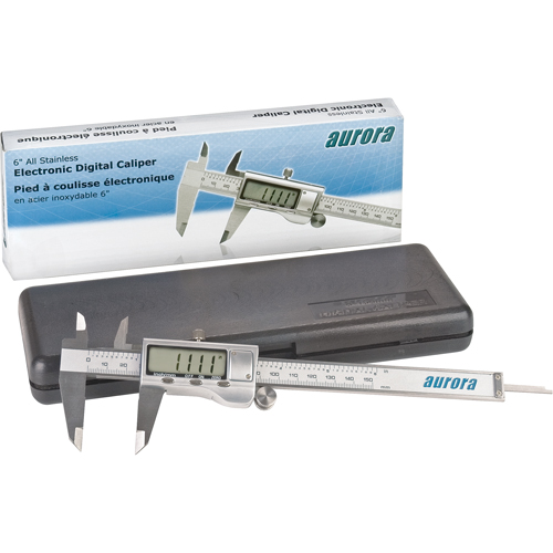Electronic Digital Calipers, 0.001" (0.03 mm) Resolution, 0 - 6" (0 - 152 mm) Range Air Extreme Inc.