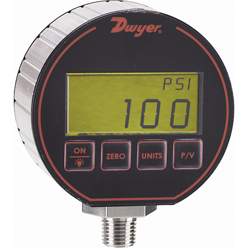 Pressure Gauge, 3" , 0 - 5000 psi, Bottom Mount, Digital Air Extreme Inc.