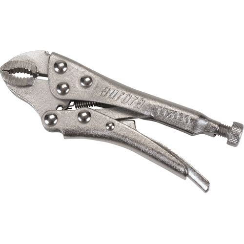 Locking Pliers with Wire Cutter, 4" Length, Curved Jaw Air Extreme Inc.