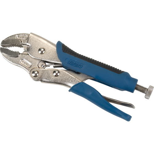 Locking Pliers with Wire Cutter, 7" Length, Curved Jaw Air Extreme Inc.