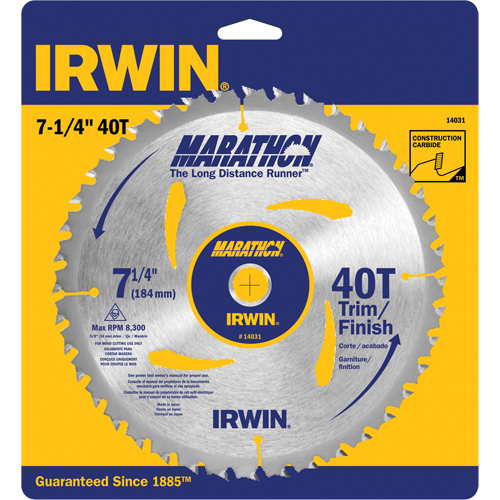 Contractor Saw Blades - Marathon&reg; Saw Blades, 7-1/4", 40 Teeth, Wood Use Air Extreme Inc.