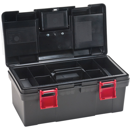 Coffres &agrave; outils en plastique, 17-1/2" la x 9-1/2" p x 8" h, Noir Air Extreme Inc.